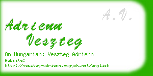 adrienn veszteg business card